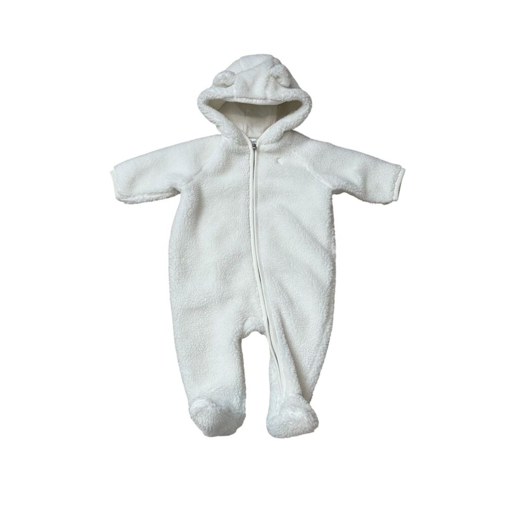 Polo Ralph Lauren Baby Teddy fleece Bunting Coverall Size 6M